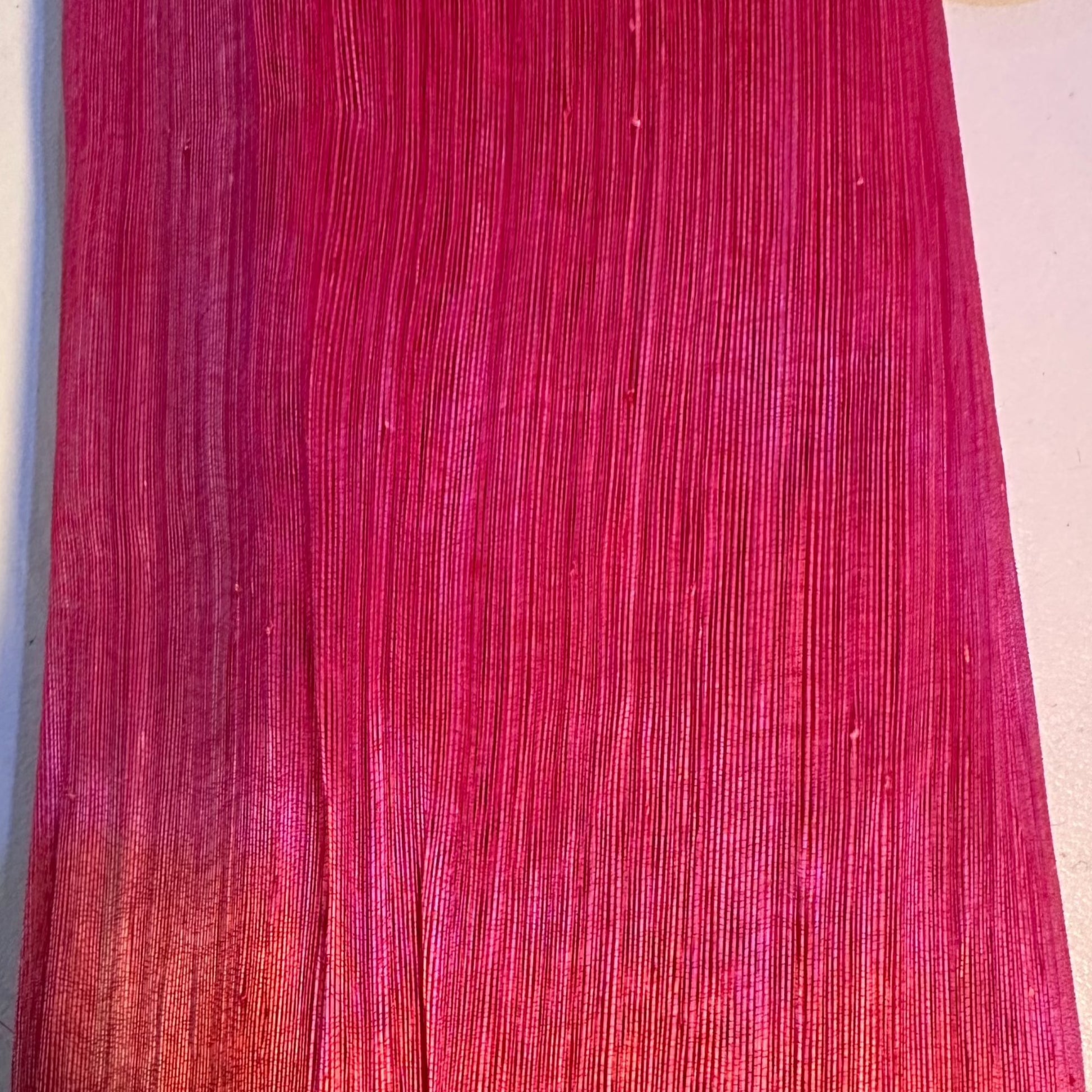 cerise silk abaca