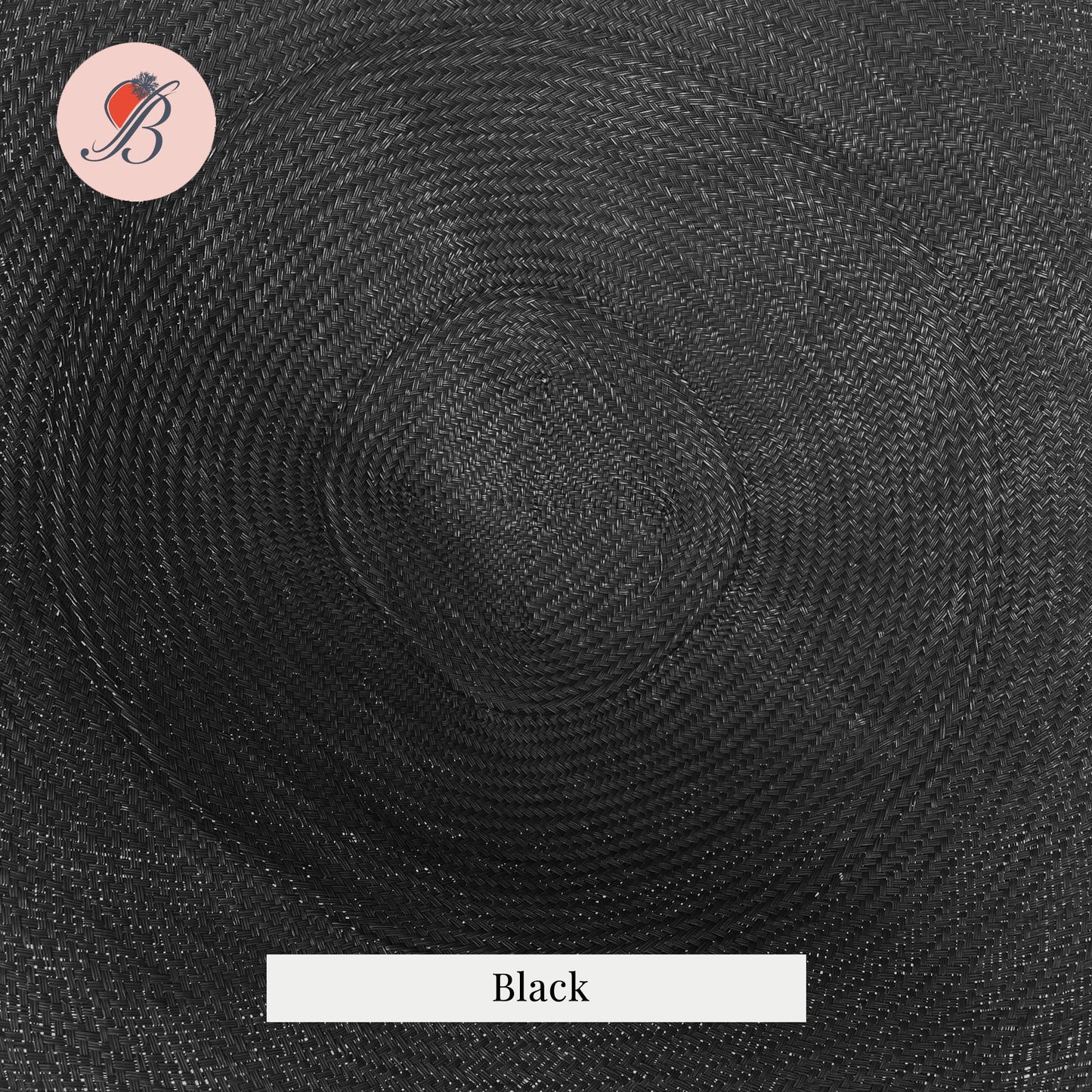 black large plain 23" buntal mats