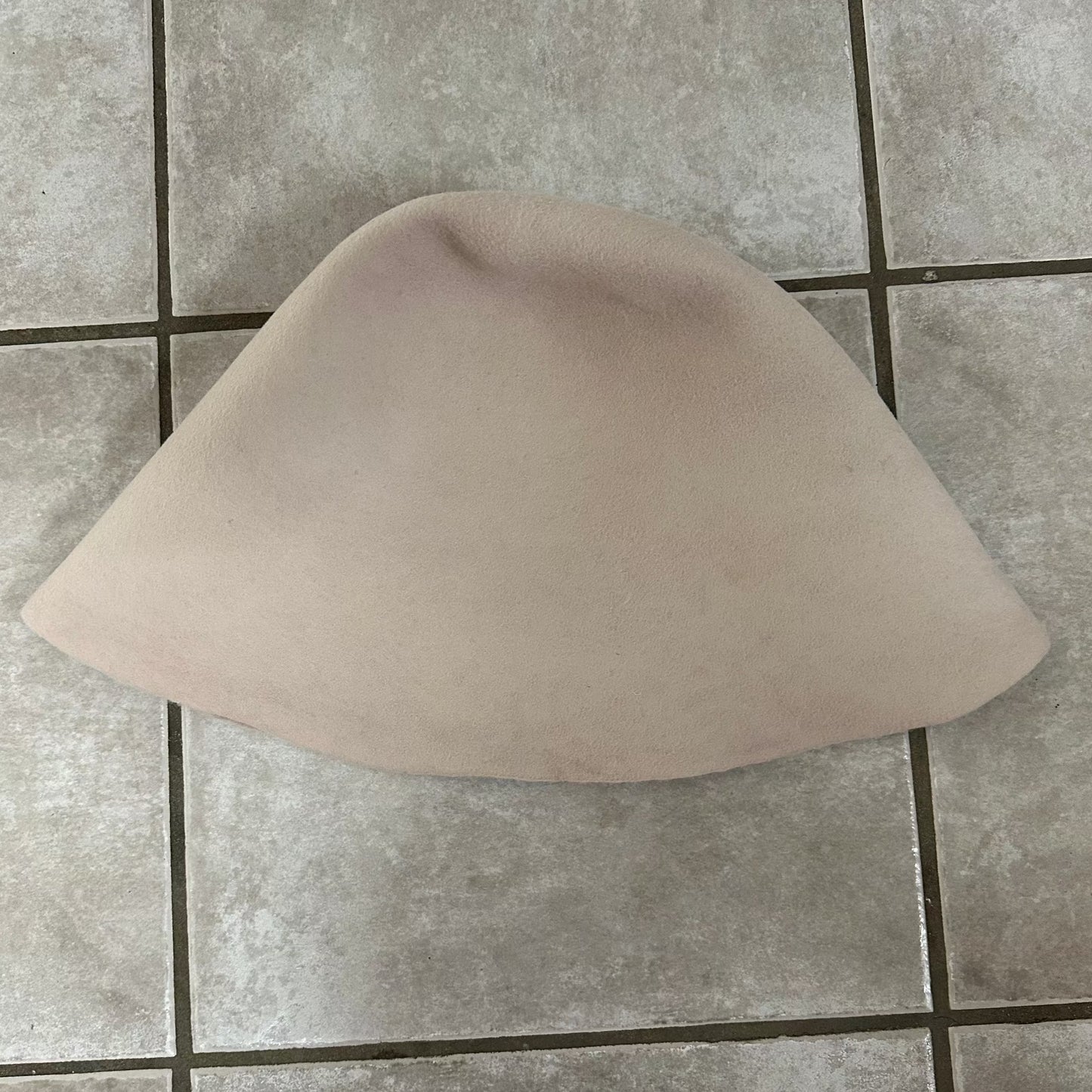 pale camel wool felt hoods