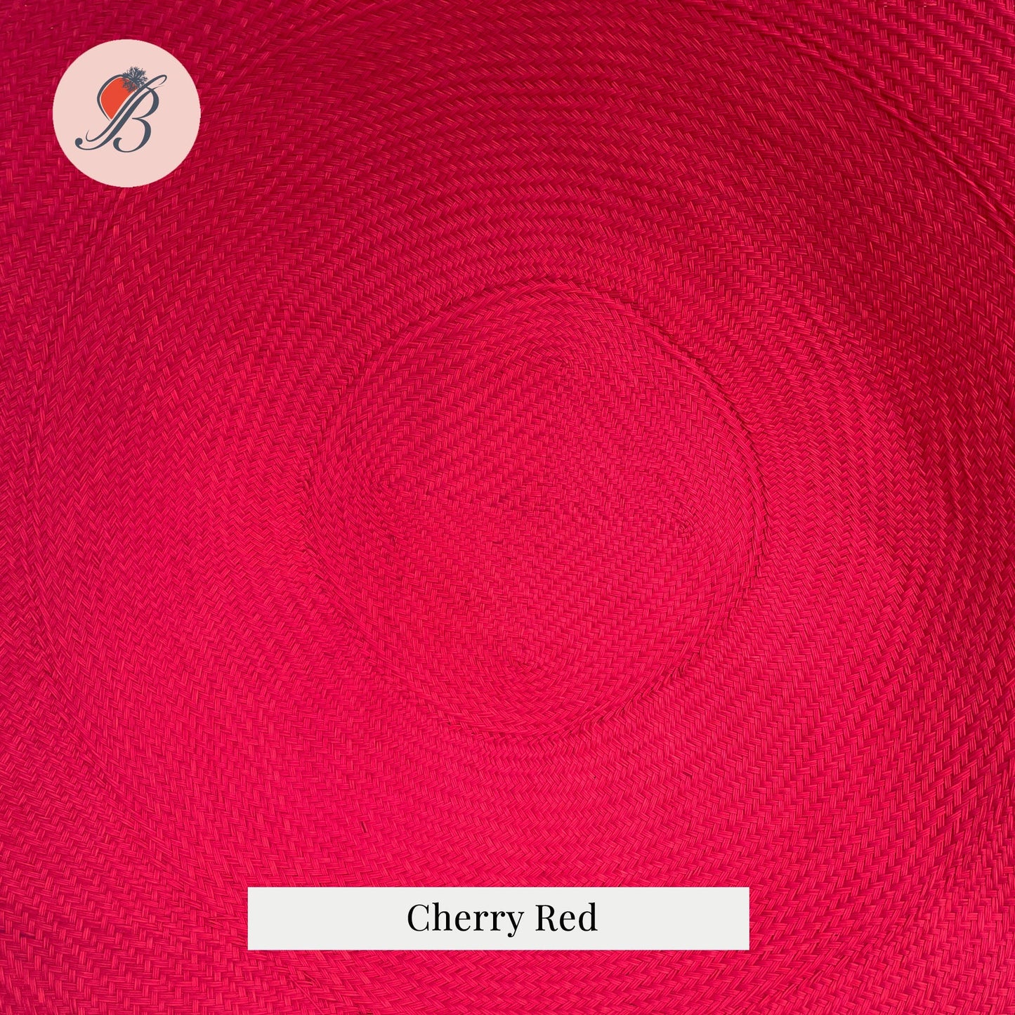 cherry red large plain 23" buntal mats