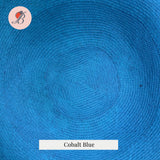 cobalt blue large 23" buntal mats
