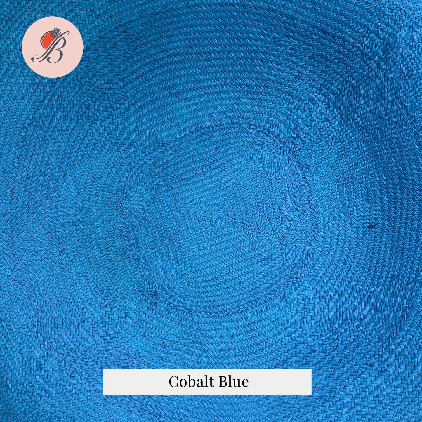 cobalt blue large plain 23" buntal mats