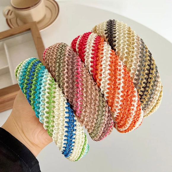 waffle weave headbands - colourful mix - BUnique Millinery - Canada