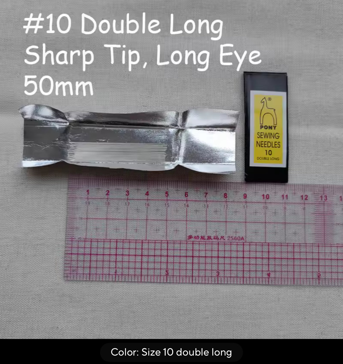 Double Long Sewing Needles - AU