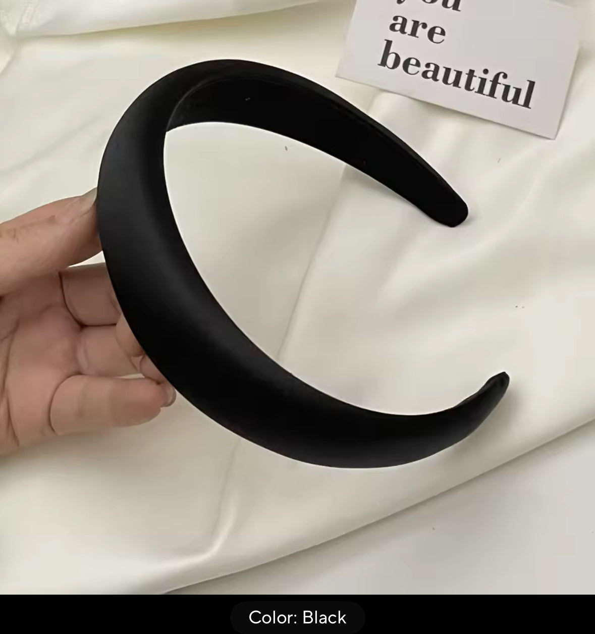 Satin Slightly Padded Headbands - AU