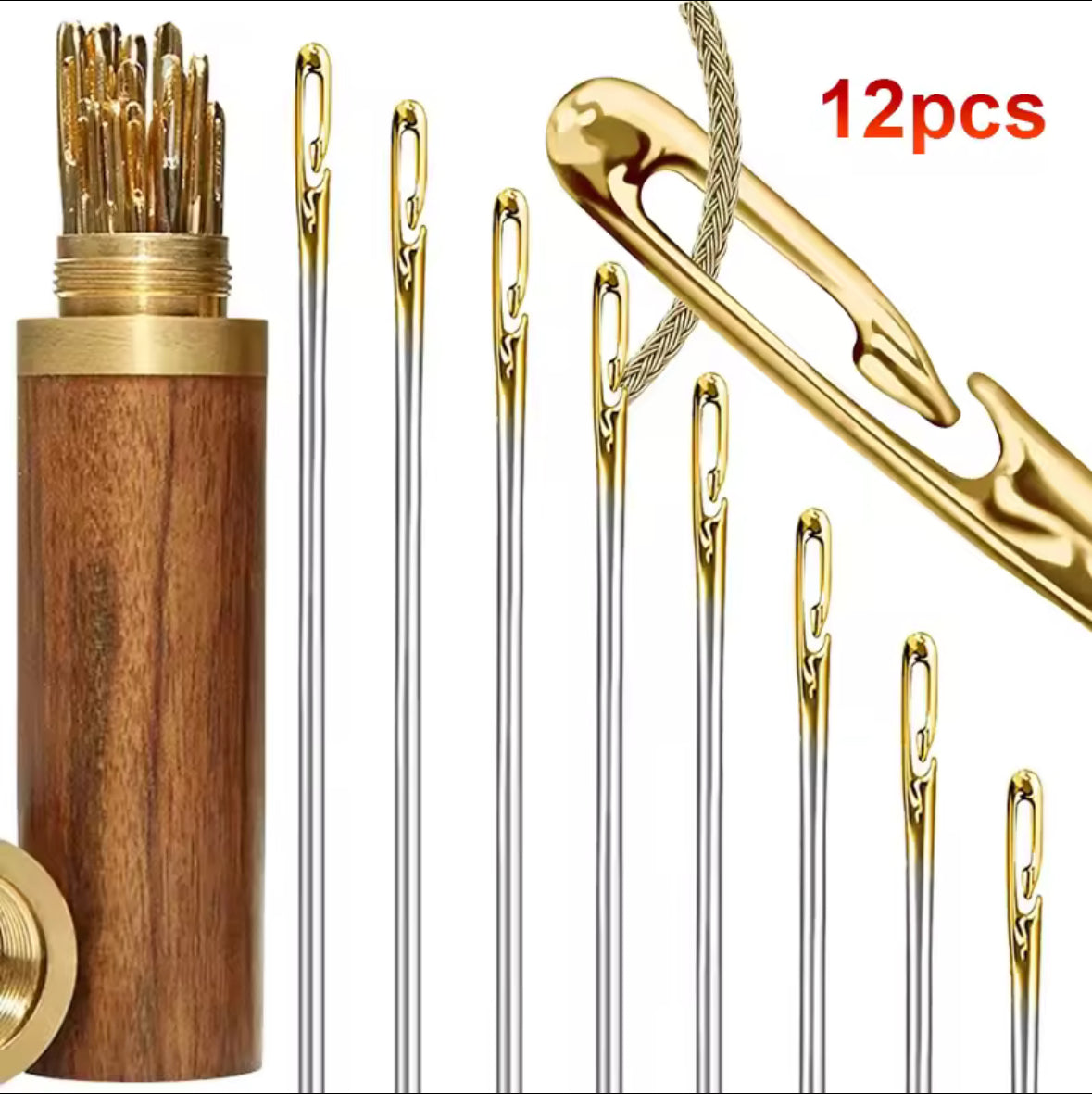 Gold Eye Side Opening Sewing Needles - UK
