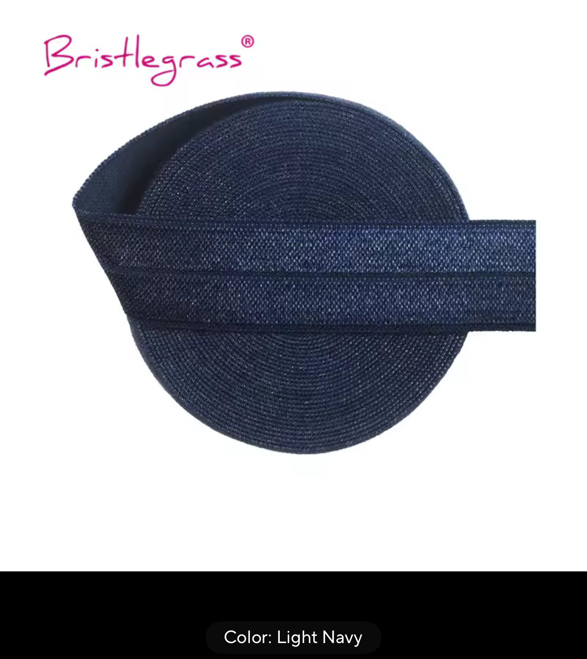 Fold Over - (7/8" / 20mm) Spandex Satin Binding Elastic - AU