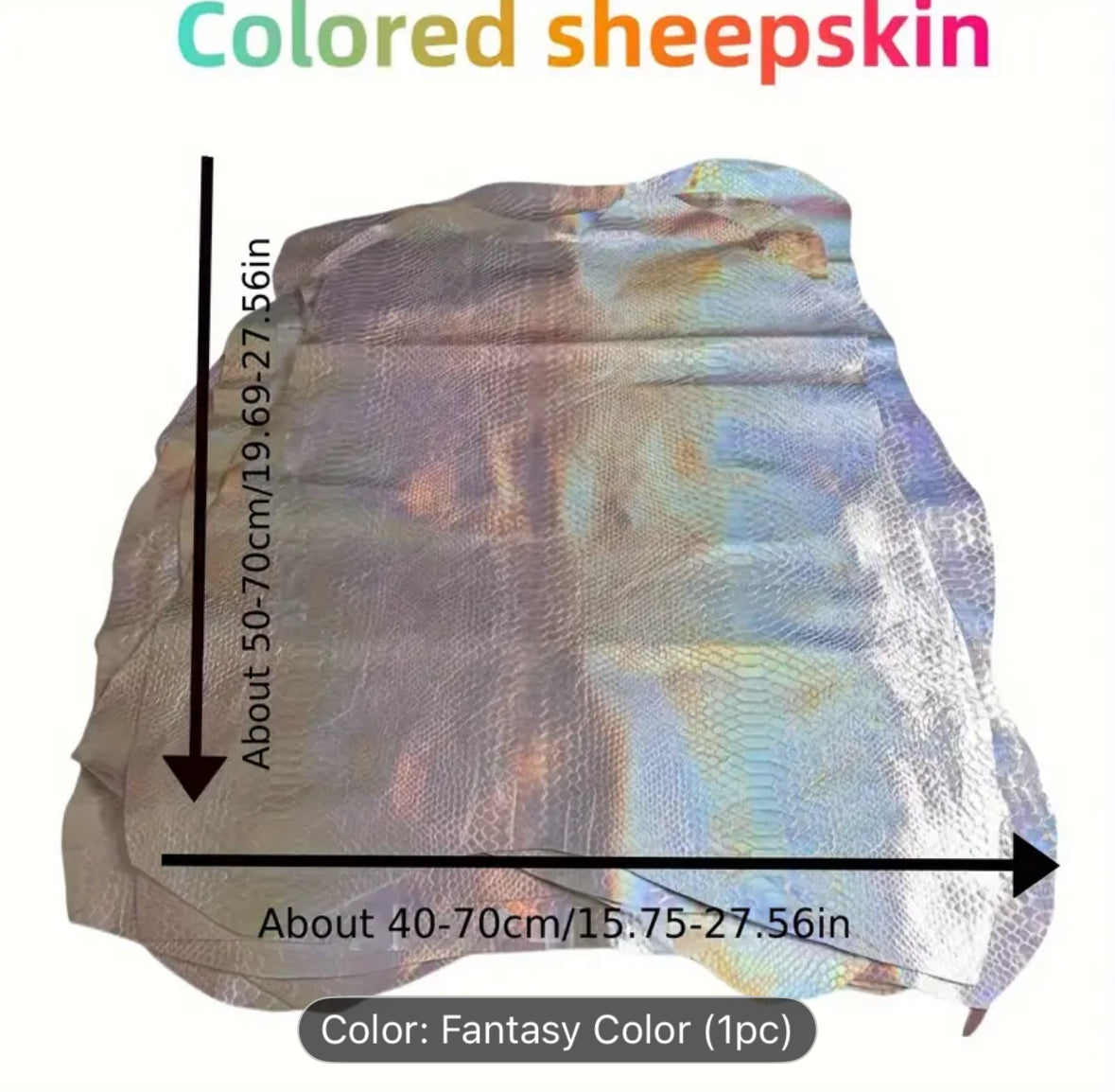 Metallic Nappa Leather Skins - AU