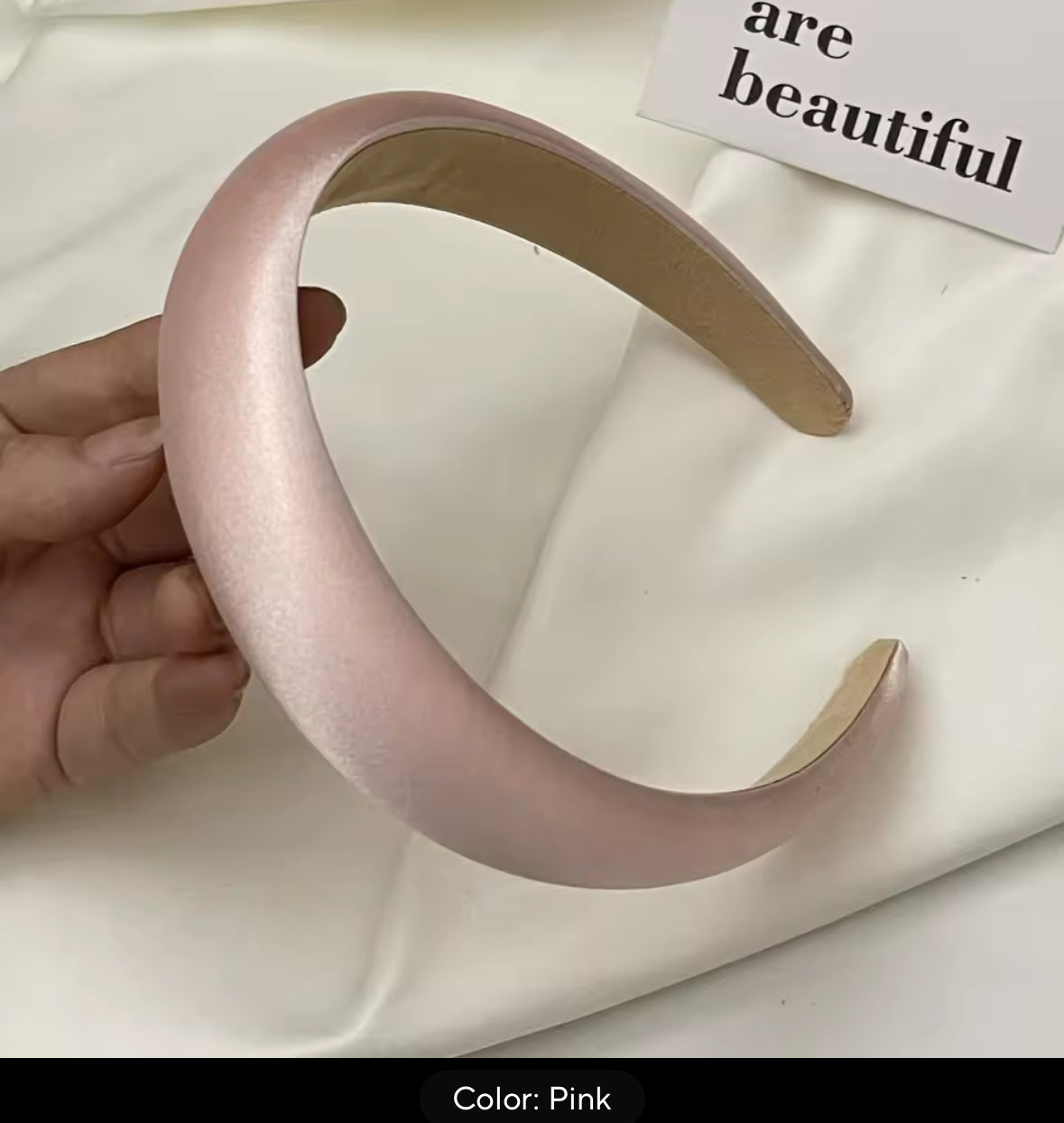 Satin Slightly Padded Headbands - AU