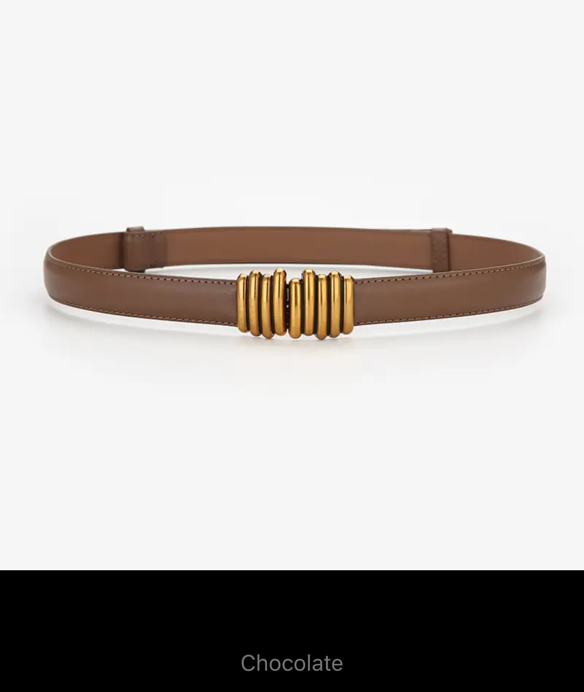 Hat Band - Luxury Split Leather Adjustable with Bronze Double Buckle - AU