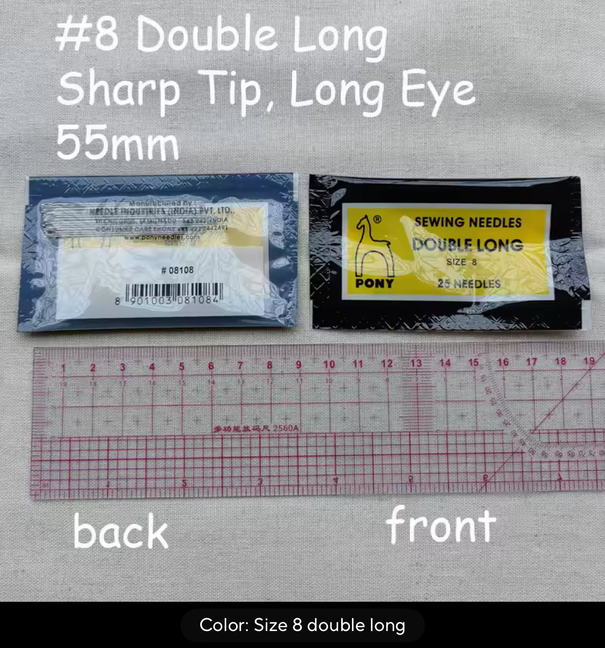 Double Long Sewing Needles - AU