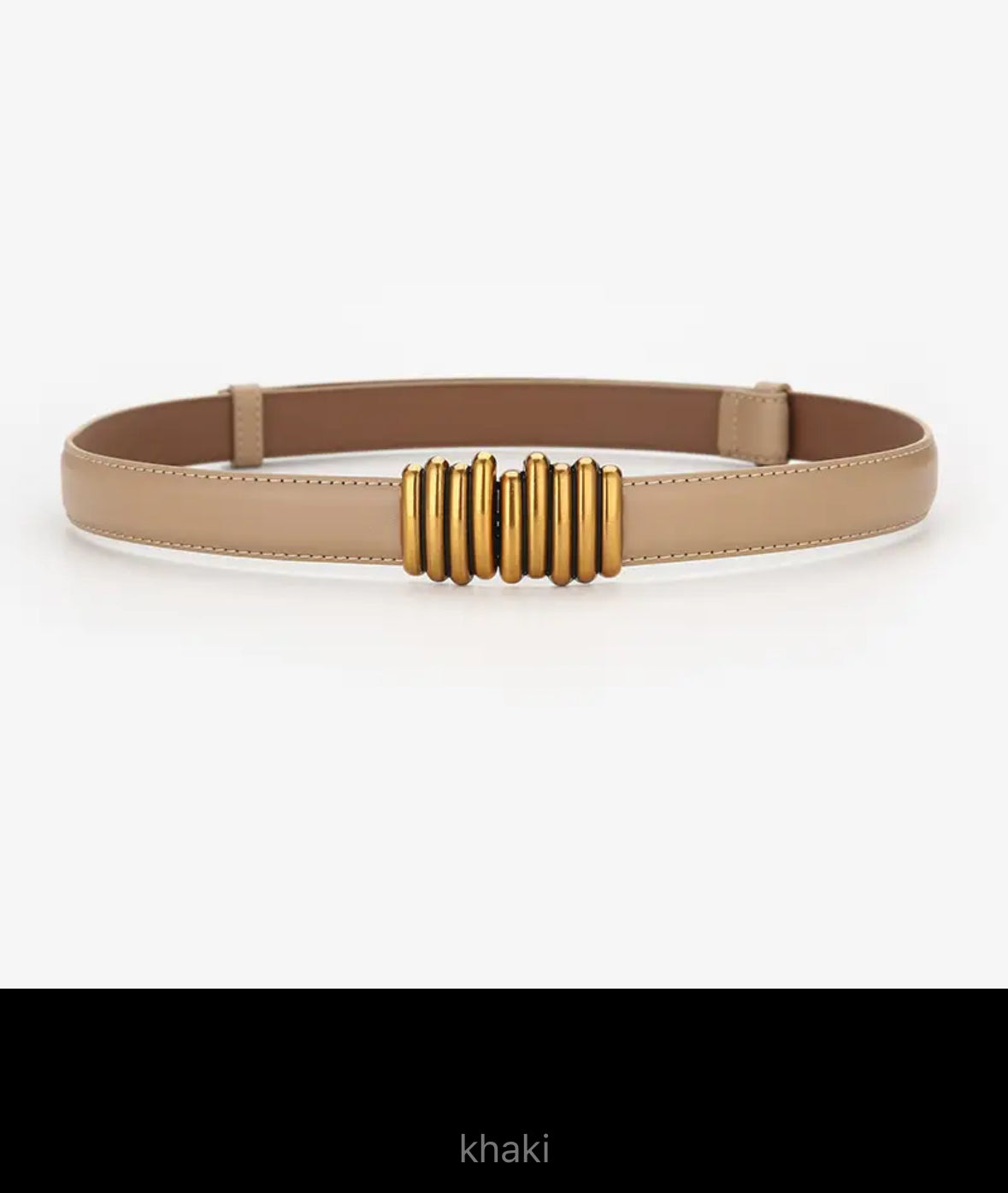 Hat Band - Luxury Split Leather Adjustable with Bronze Double Buckle - AU