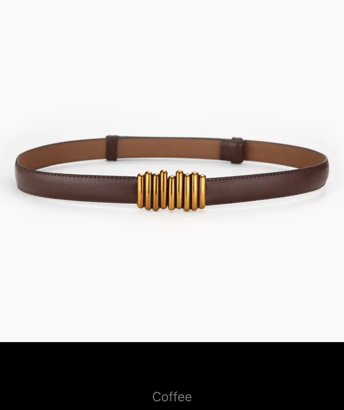 Hat Band - Luxury Split Leather Adjustable with Bronze Double Buckle - AU