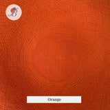 orange large plain 23" buntal mats 