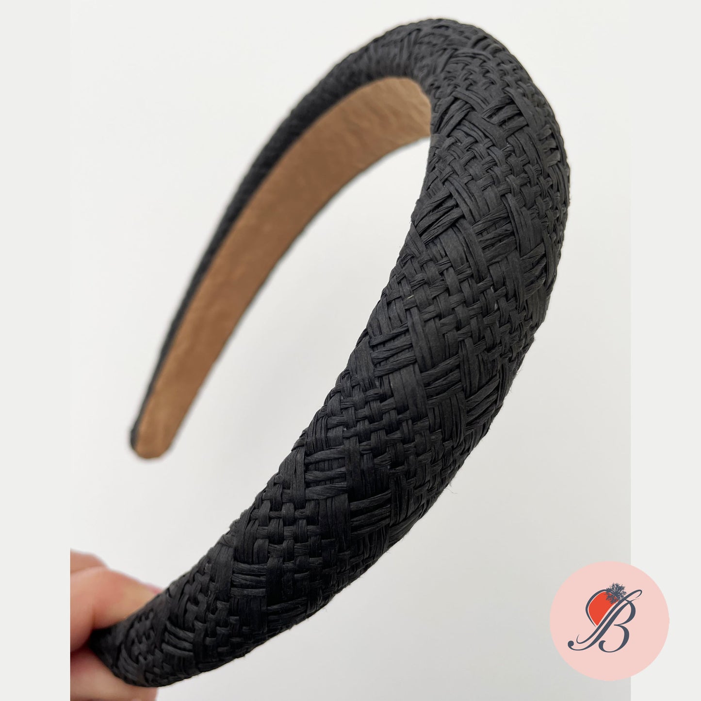 Woven Paper Straw Padded Headbands - UK