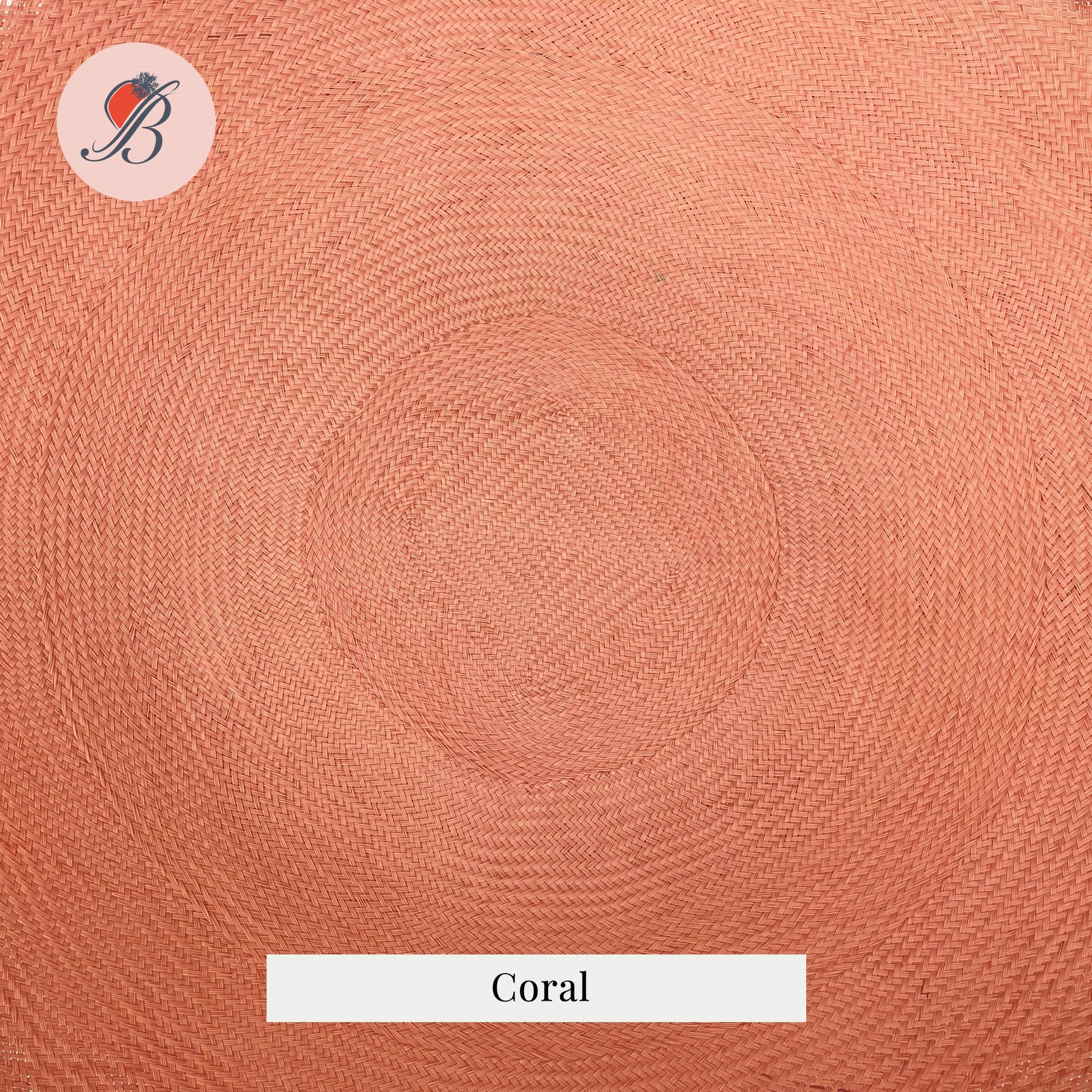 coral large 23" buntal mats