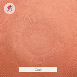 coral large plain 23" buntal mats 