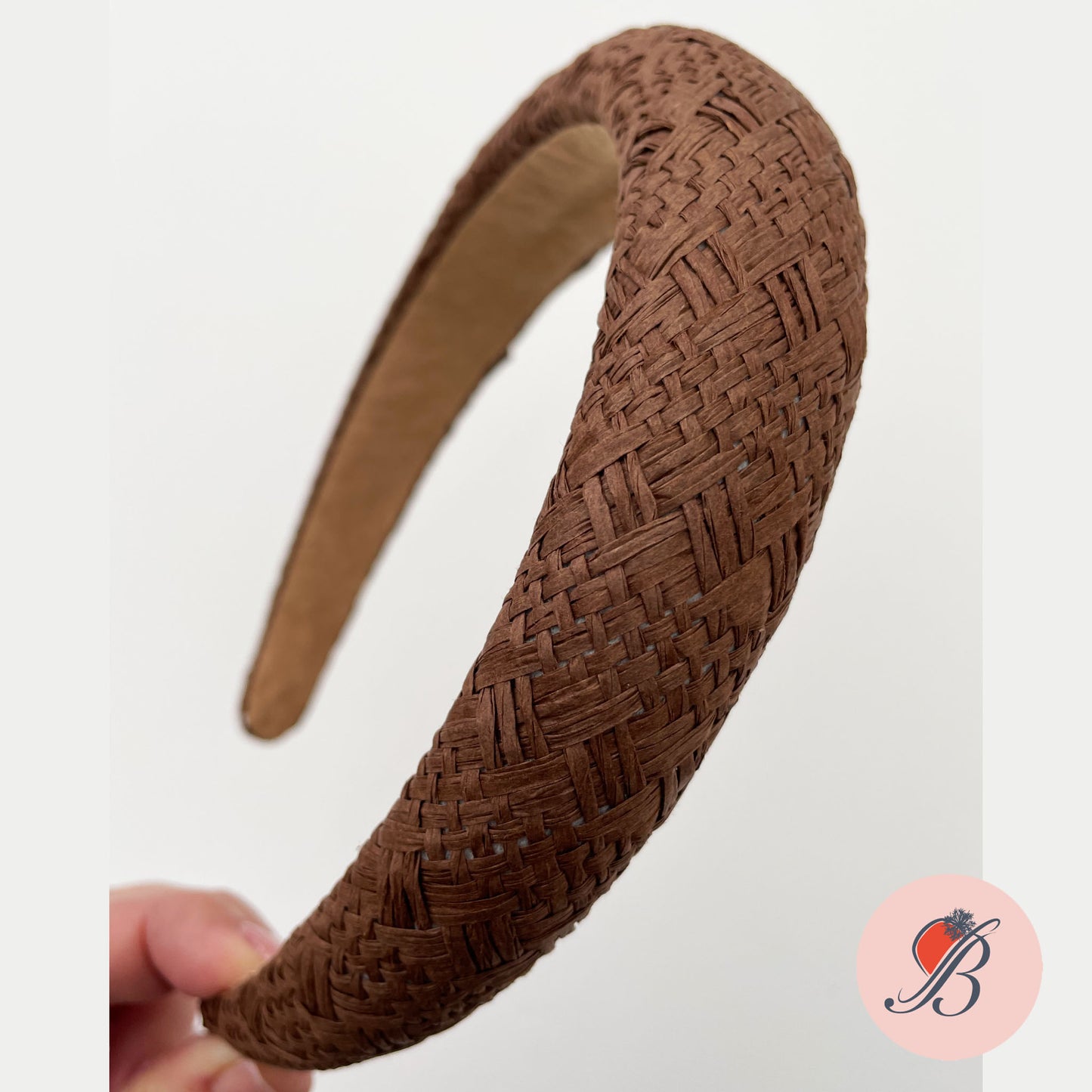 Woven Paper Straw Padded Headbands - UK