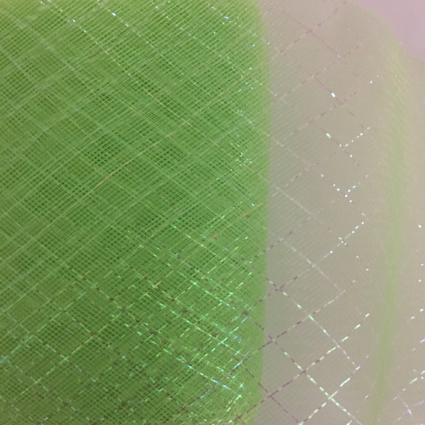 apple green 6" / 16cm Metallic Criss Cross Crinoline with Draw-String