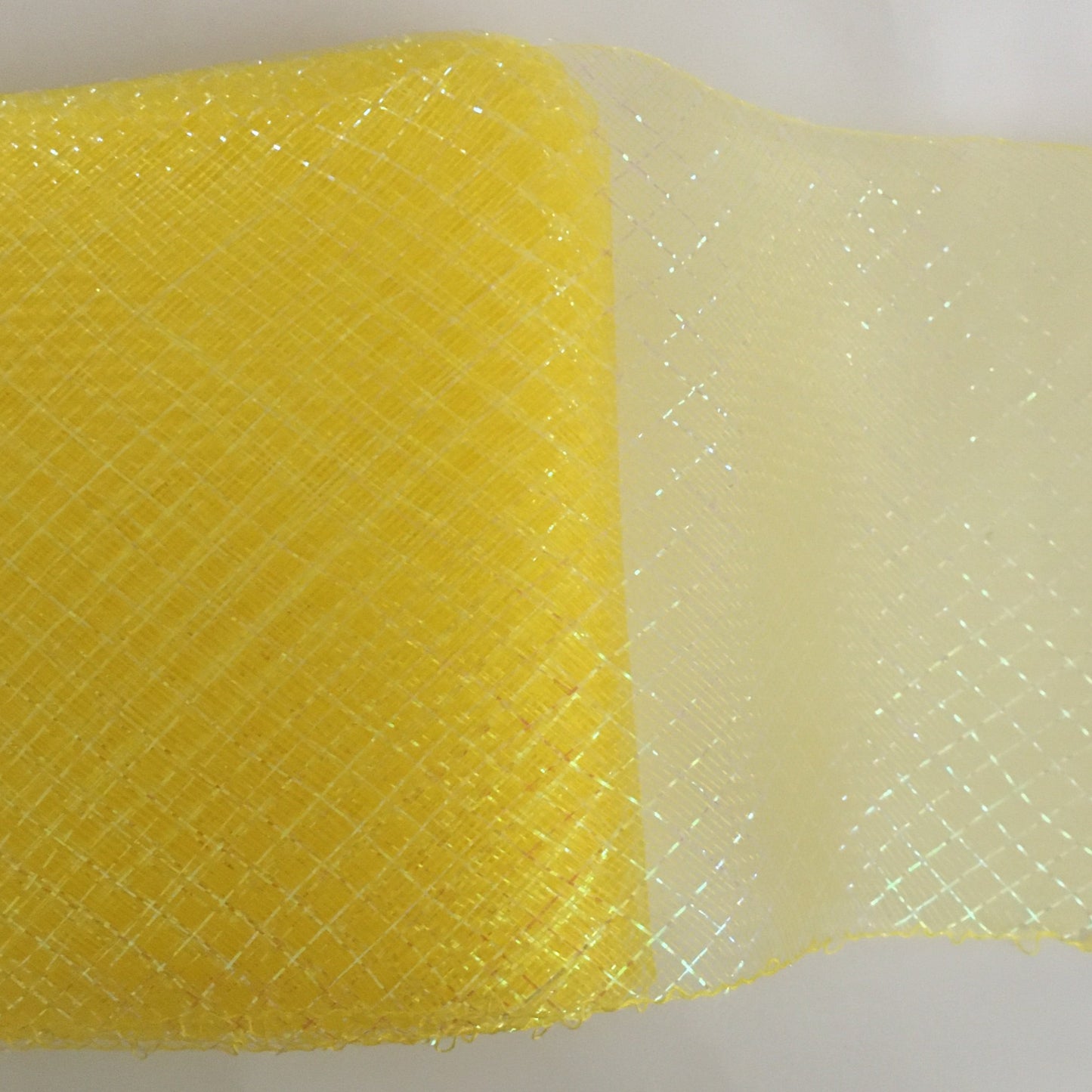 yellow 6" / 16cm Metallic Criss Cross Crinoline with Draw-String