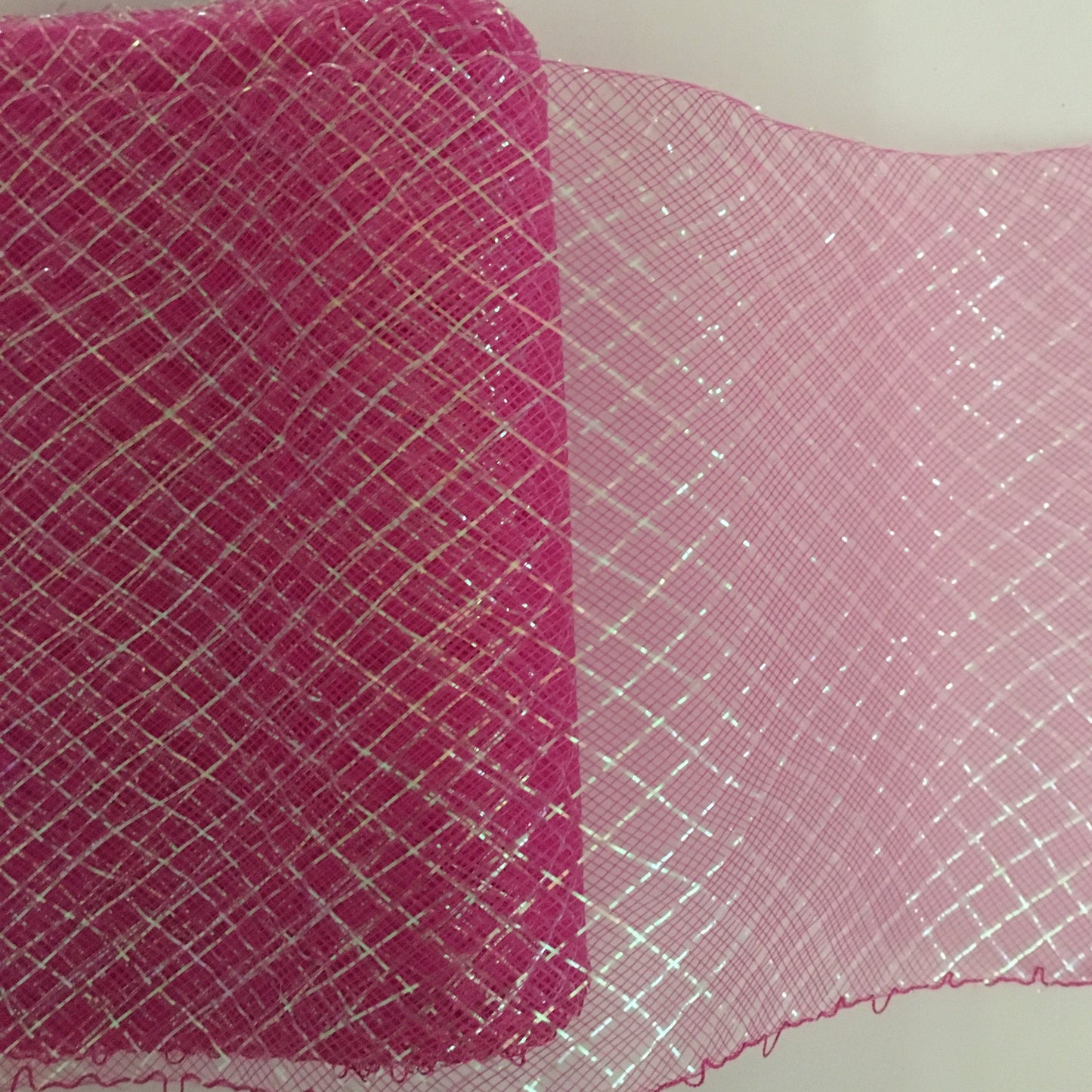 cerise 6" / 16cm Metallic Criss Cross Crinoline with Draw-String