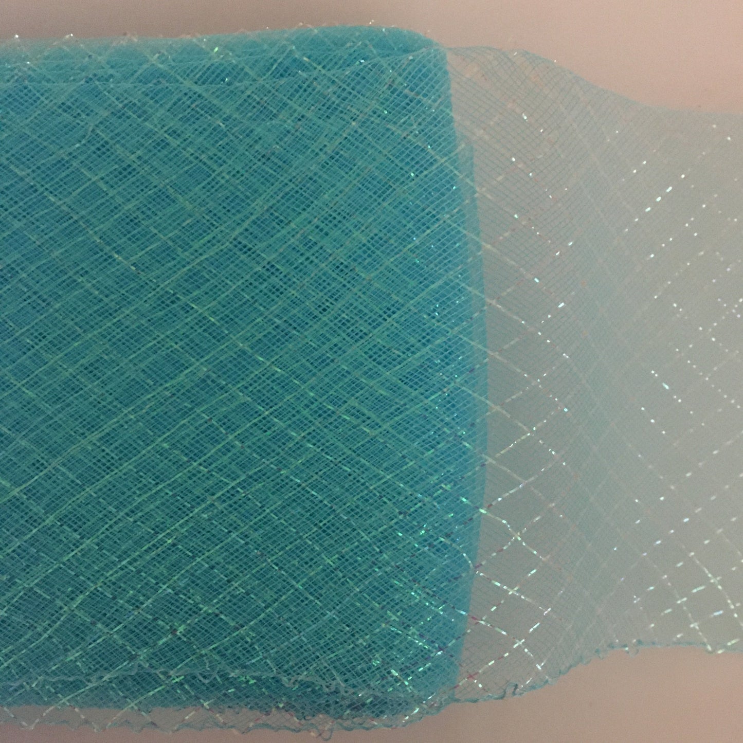 island blue 6" / 16cm Metallic Criss Cross Crinoline with Draw-String