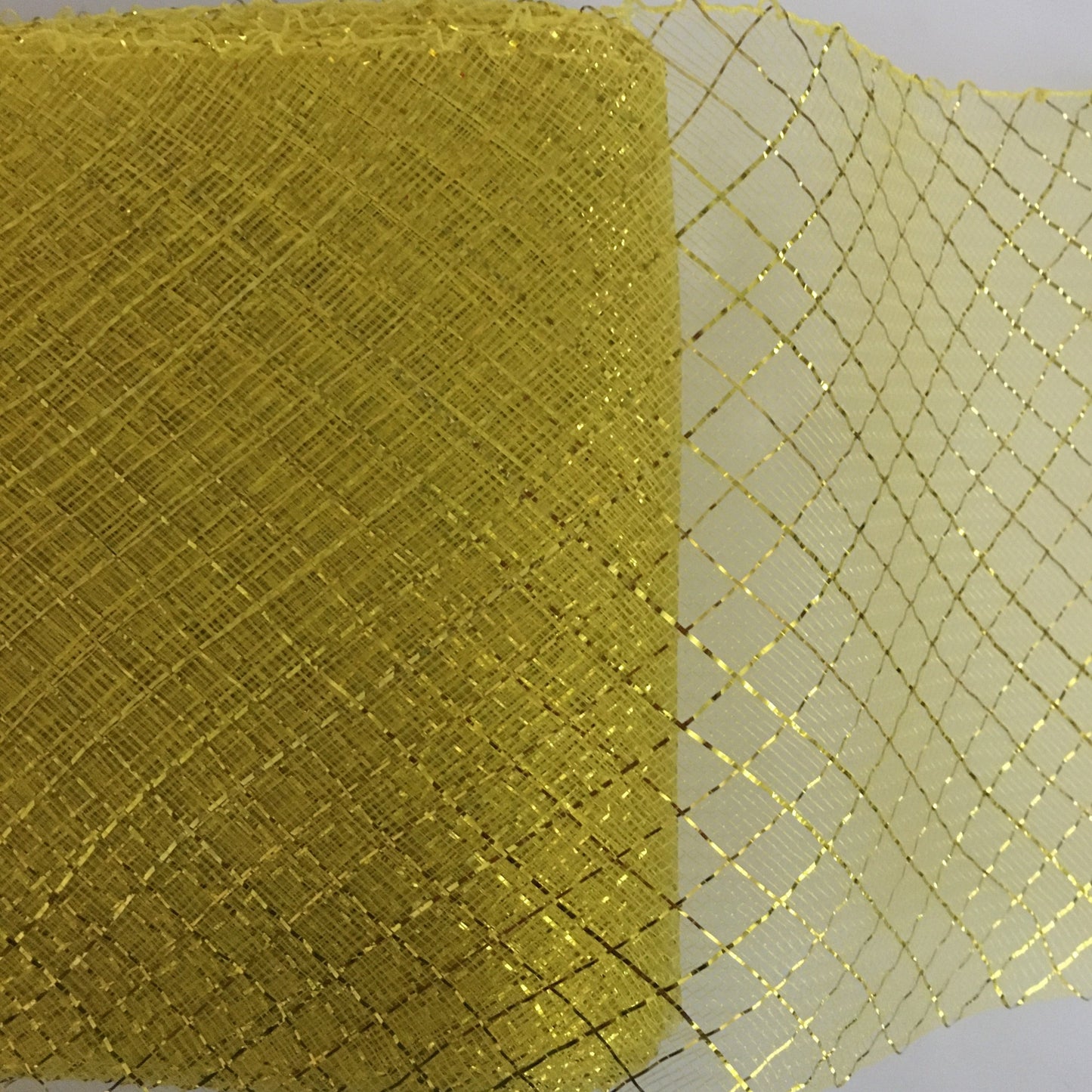 mustard 6" / 16cm Metallic Criss Cross Crinoline with Draw-String