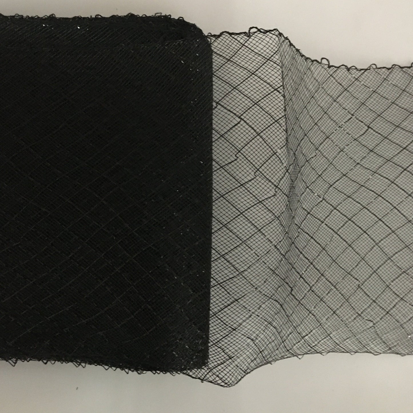 double black 6" / 16cm Metallic Criss Cross Crinoline with Draw-String