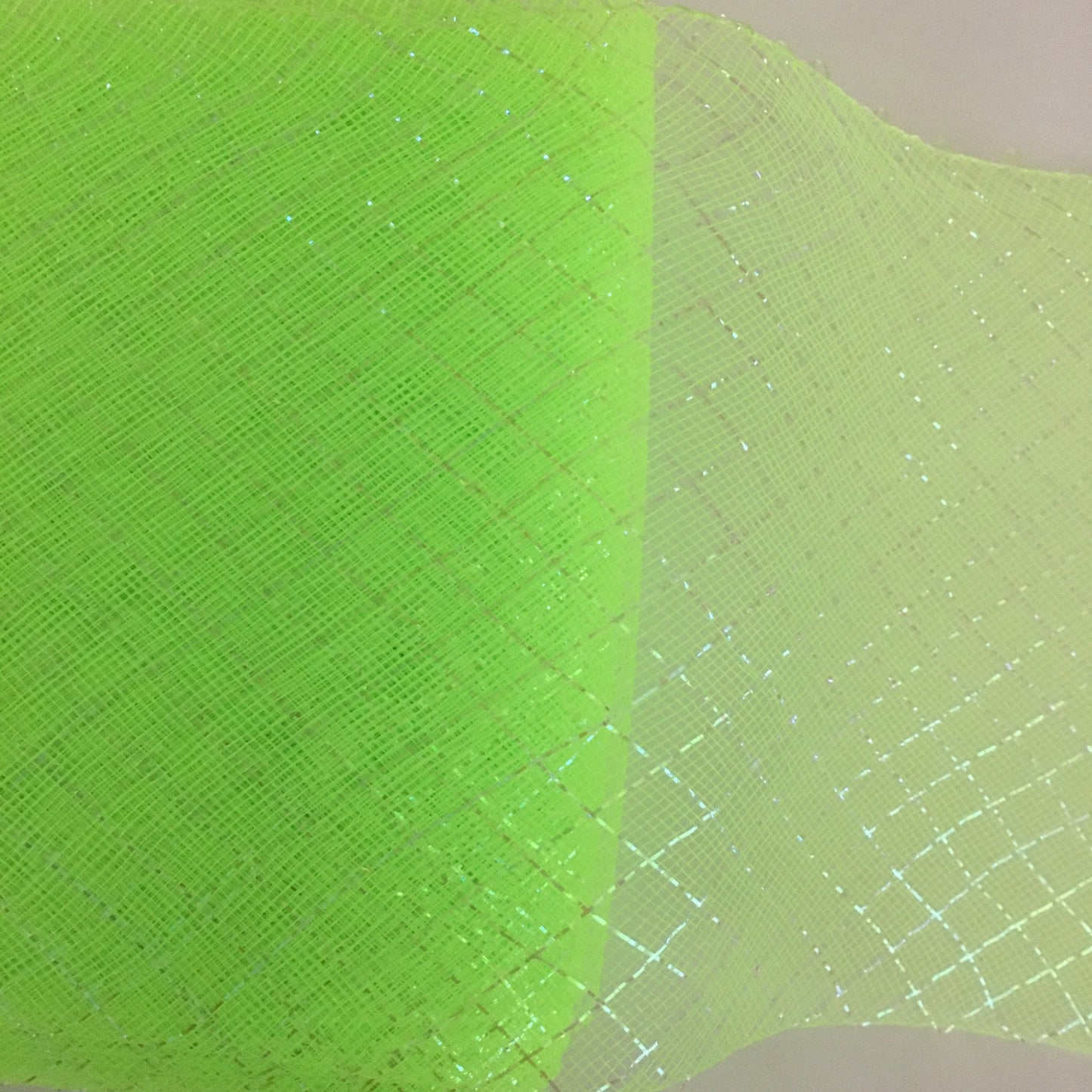 lime green 6" / 16cm Metallic Criss Cross Crinoline with Draw-String
