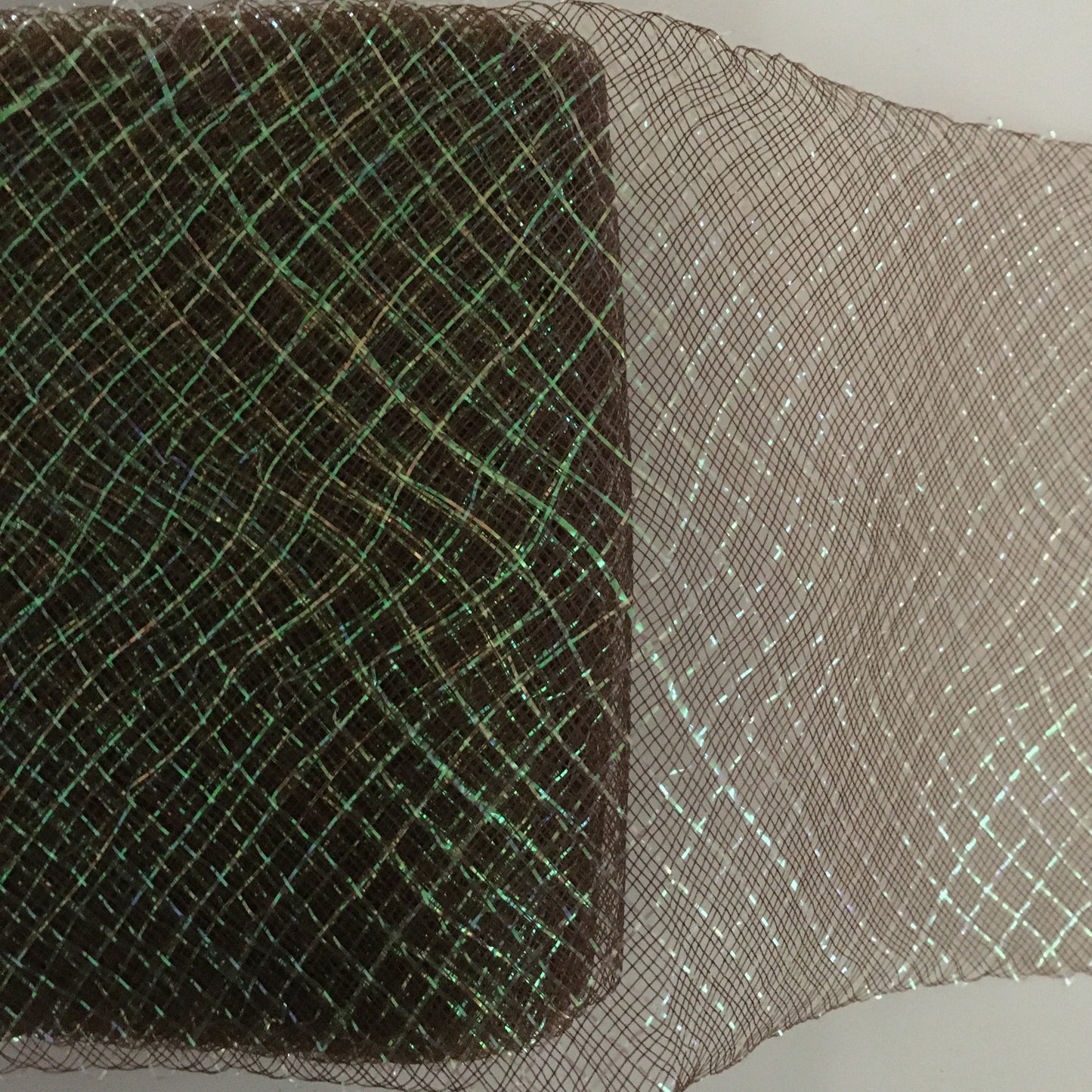 brown 6" / 16cm Metallic Criss Cross Crinoline with Draw-String