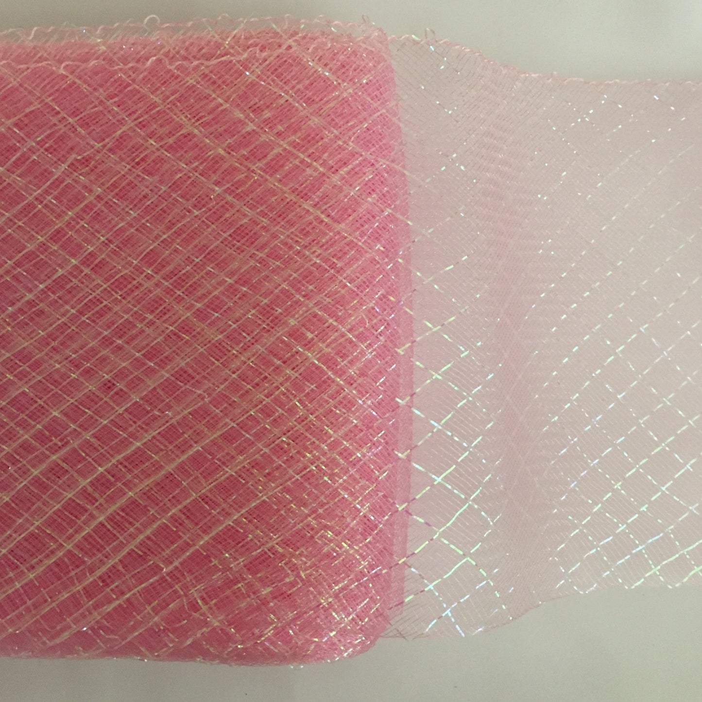 pink 6" / 16cm Metallic Criss Cross Crinoline with Draw-String