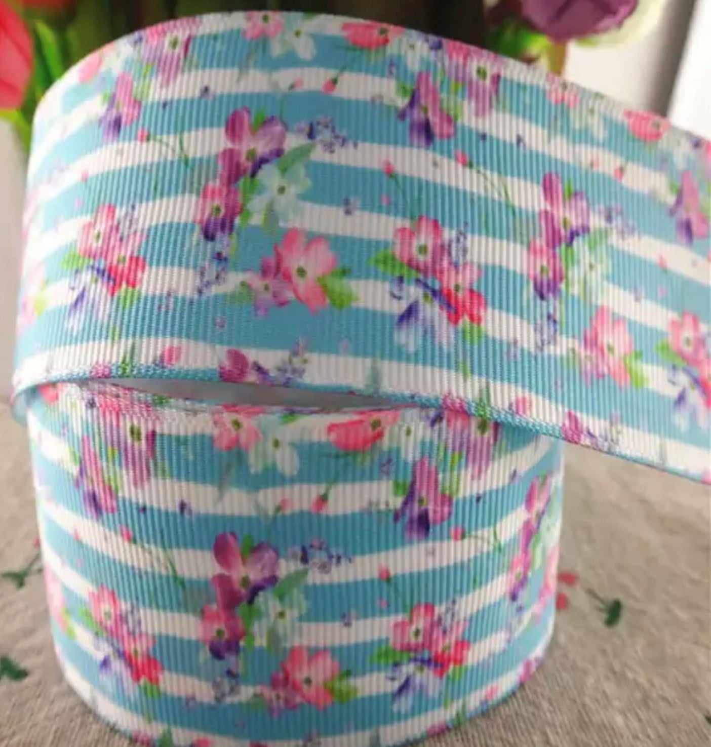 Floral Grosgrain Ribbon - AU