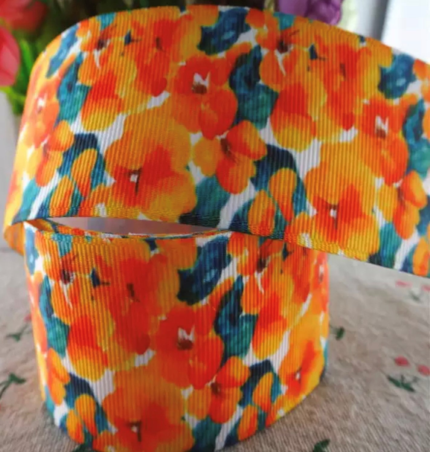Floral Grosgrain Ribbon - AU