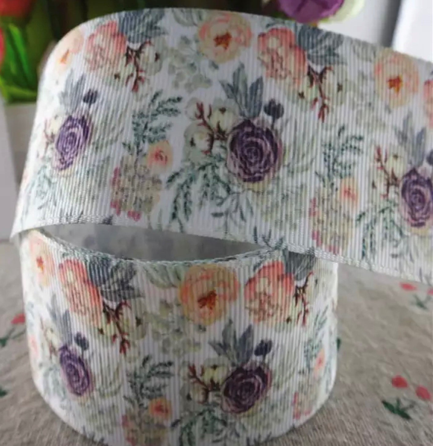Floral Grosgrain Ribbon - AU