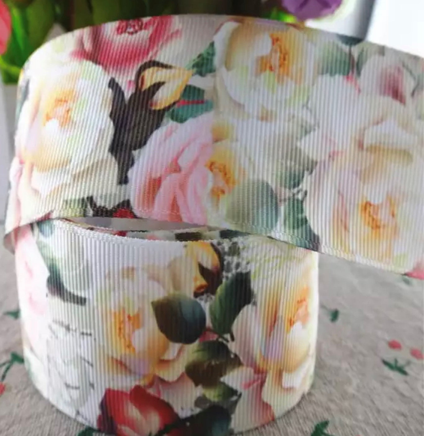 Floral Grosgrain Ribbon - AU