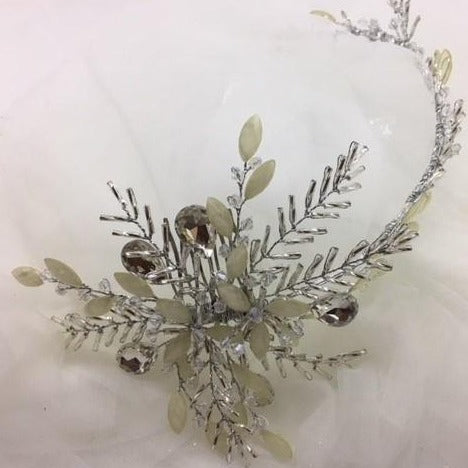 Adreanna - cream wedding headpeice