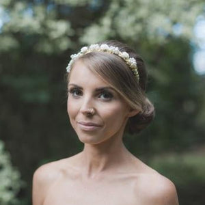 Ashleigh - gold wedding headpiece