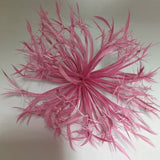 pink Biot Feather Star Flower on Wire