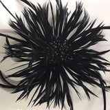 Biot (F1837) Feather Flower - black