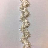 Braid Loops - cream double loops filgree