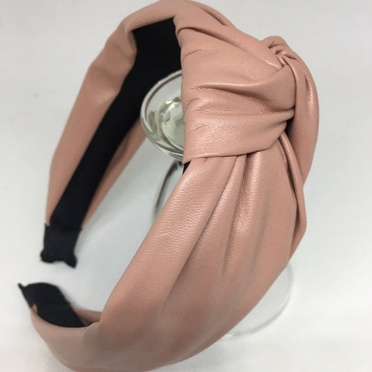 Faux Leather Top Knot Headbands - AU - B Unique Millinery