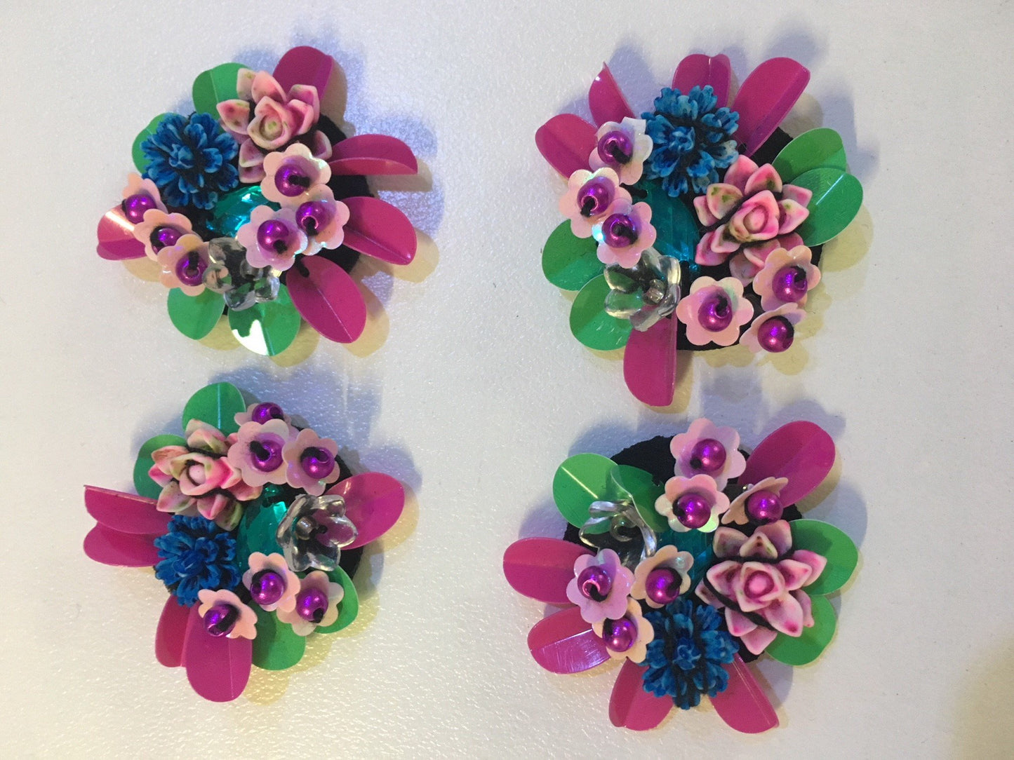 Laser Cut Sequin Flowers - AU - B Unique Millinery