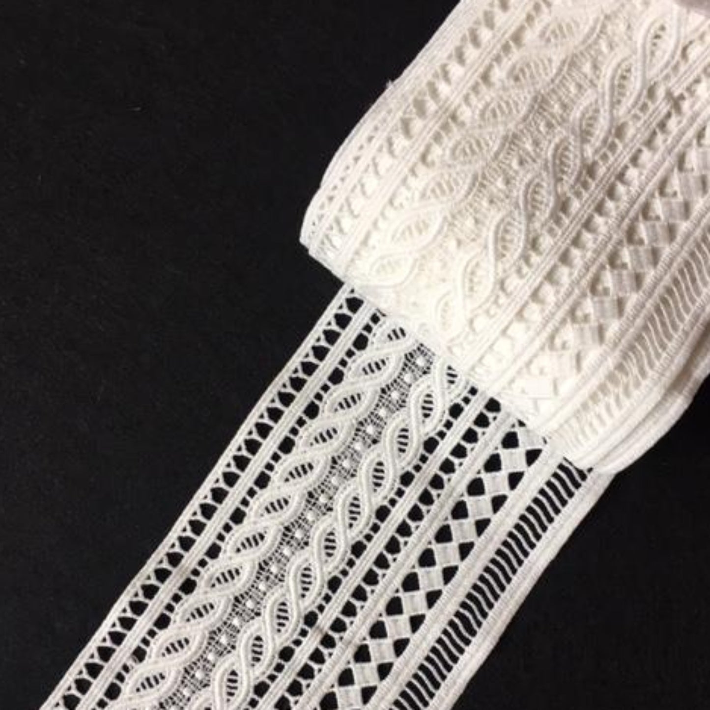 Lace Trim 30 - Herringbone Pattern with additional Trim - AU - B Unique Millinery