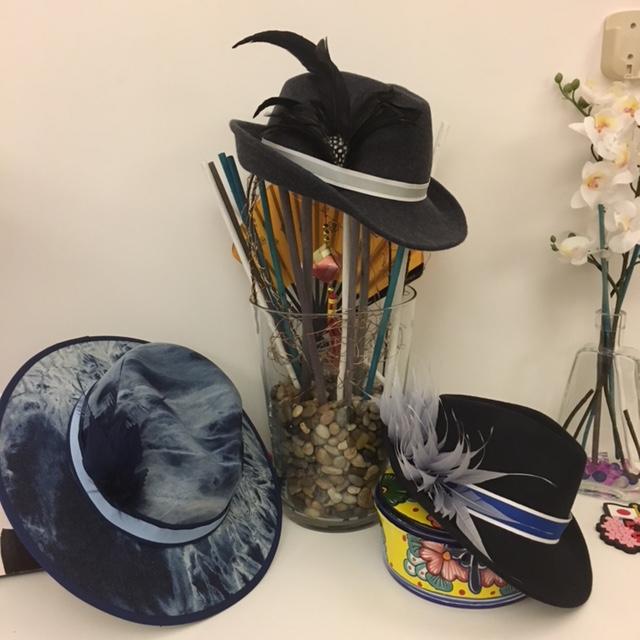 Denim sales trilby hat