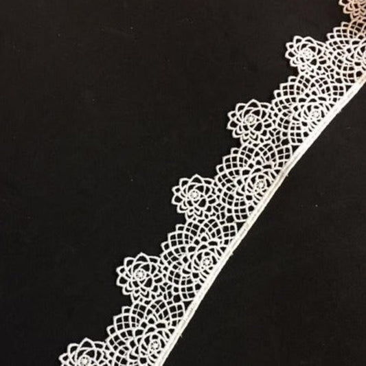 Lace Trim 09 - Raised Flower Trim - AU - B Unique Millinery