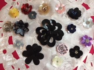 Laser Cut Sequin Flowers - AU - B Unique Millinery