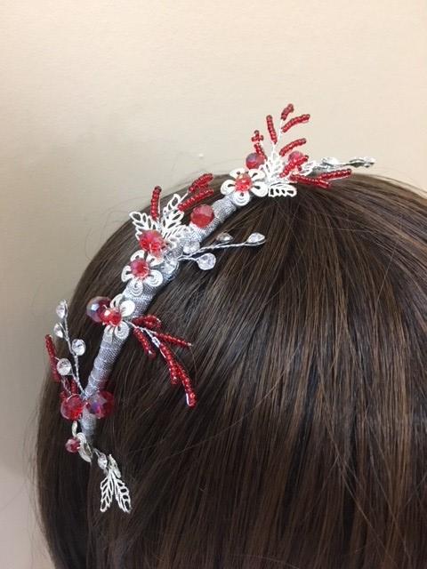 Red Headpieces - AU - B Unique Millinery