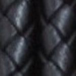 black Braided leather cord round