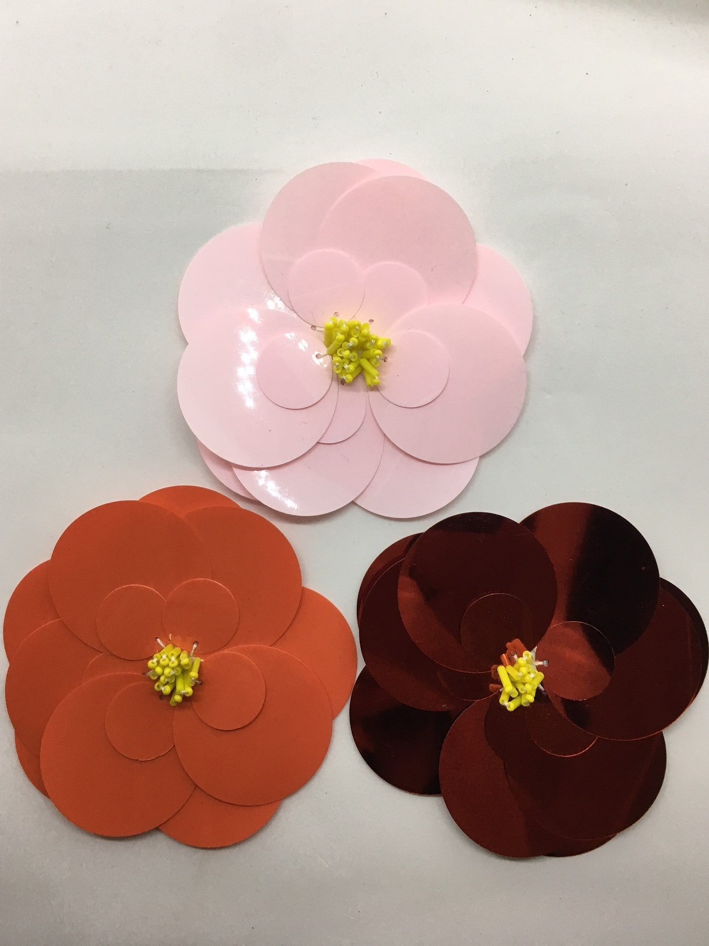Laser Cut Sequin Flowers - AU - B Unique Millinery