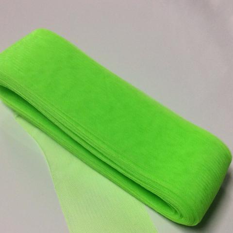 fluro green 3" / (7-8cm) Plain Crinoline